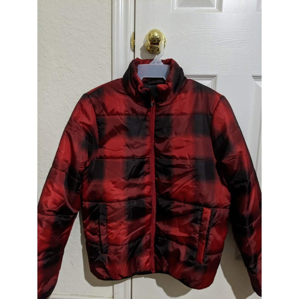 Men's Universal Thread XS Red/ Black Lumberjack Quilted Plaid Jacket NEW